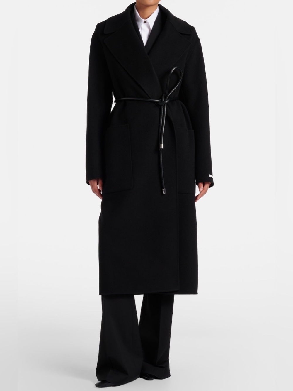 Sportmax Abate Belted Wool Coat Size 36 US 2 NWOT